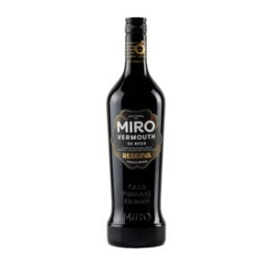 Botella de vermut Miró Reserva de 1 litro, vermut rojo de Reus