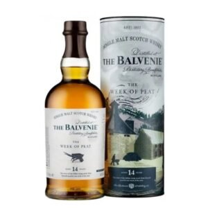 Botella de whisky The Balvenie The Week of Peat 14 Años 70 cl single malt de Speyside